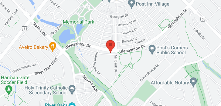 map of 124 GLENASHTON Drive